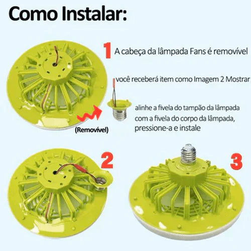 Ventilador de Teto Inteligente - Led e Controle Remoto