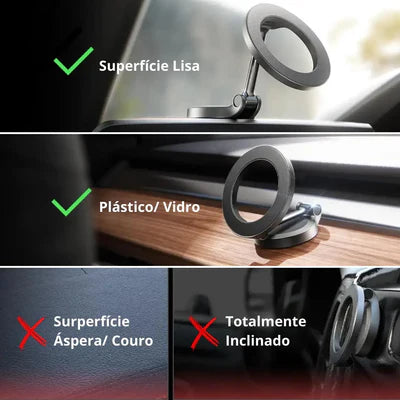 Suporte Apple Ultra Magnético - Celular para Carro - MagSafe