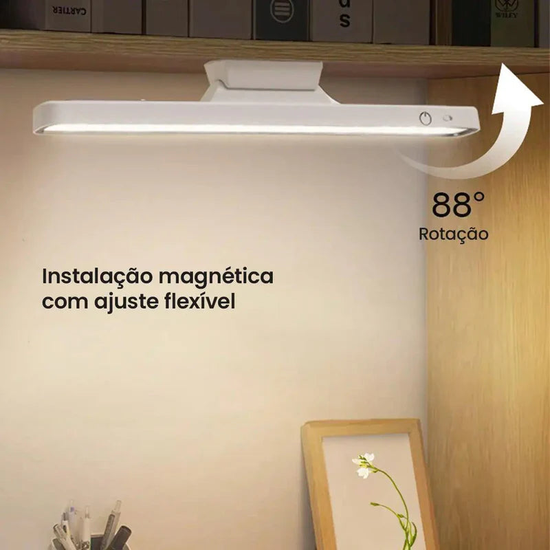 Luminária de Mesa LED Sem Fio - USB Recarregável