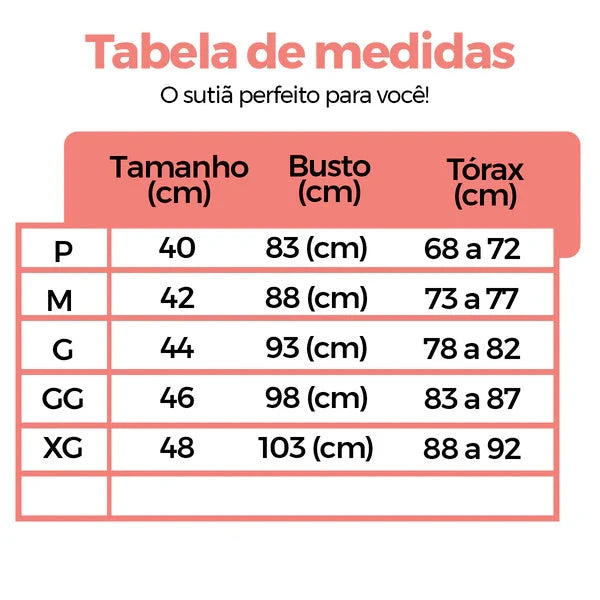 Sutiã de Alta Sustentação Sem Alças - (Pague 1 Leve 2)