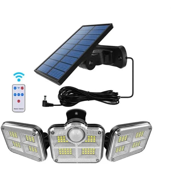 Refletor Led Solar Com 3 Cabeças 800W - EcoLight